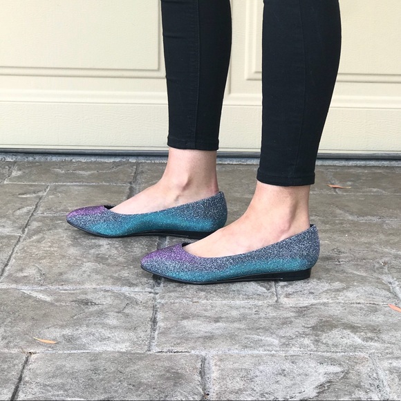 Midnight Glitz Multicolor Comfortable Ballet Flats - Picture 5 of 8